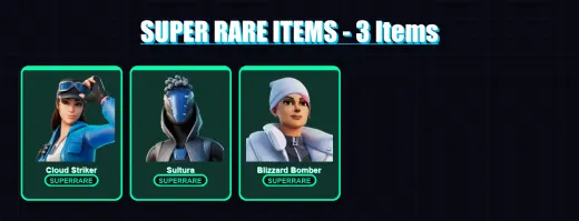 [PS4/PS5/XBOX/PC] | Cloud Striker | Sultura | Blizzard Bomber | Torin | The Foundation | 81 skin | 147 pickaxe | 103 emote | 103 glider | Lv2032