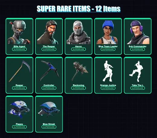 [PC/XBOX/PSN] | Elite Agent | The Reaper | Havoc | Blue Team Leader | Sub Commander | 33 skin | 18 pickaxe | 12 emote | 21 glider | Lv261
