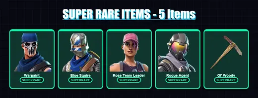 [PC/XBOX/PSN] | Warpaint | Blue Squire | Rose Team Leader | Rogue Agent | Mission Specialist | 5 skin | 5 pickaxe | 3 emote | 8 glider | Lv67 — Game account