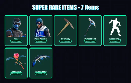 [PS4/PS5/XBOX/PC] | Fixer | Point Patroller | Rox | Predator | Fade | 98 skin | 126 pickaxe | 95 emote | 108 glider | Lv1346