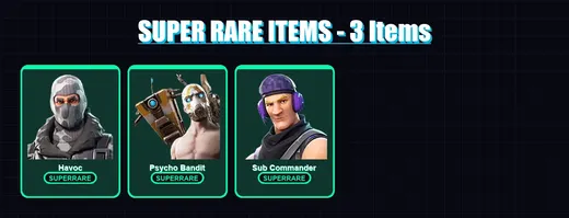 [PC/XBOX] | Havoc | Psycho Bandit | Sub Commander | Sgt. Green Clover | Crimson Scout | 5 skin | 5 pickaxe | 3 emote | 5 glider | Lv34 — Game account