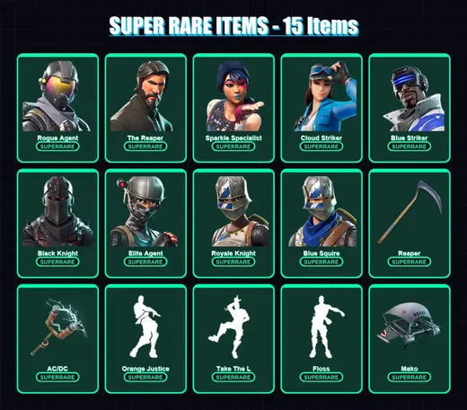 [PS4/PS5/XBOX/PC] | Rogue Agent | The Reaper | Sparkle Specialist | 44 skin | Lv2674