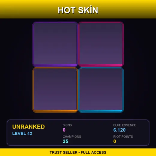 EUW | Lv42 | Unranked | 0 Skin | 35 Champ