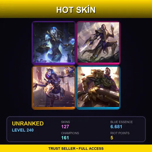 VN | Victorious Lucian | Victorious Orianna | Victorious Graves | Victorious Aatrox | 127 Skin | 161 Champ | Lv240