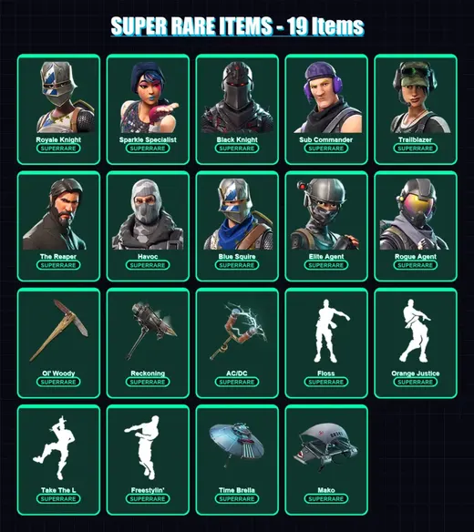 [PC/XBOX] | Royale Knight | Sparkle Specialist | Black Knight | Sub Commander | Trailblazer | 139 skin | 176 pickaxe | 143 emote | 156 glider | Lv45 — Game account