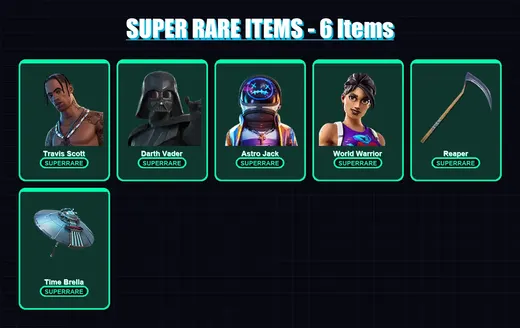 [PC/PSN] | Travis Scott | Darth Vader | Astro Jack | World Warrior | Mandalorian | 418 skin | 333 pickaxe | 429 emote | 236 glider | Lv3985