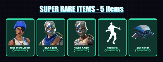 [PS4/PS5/XBOX/PC] | Blue Team Leader | Blue Squire | Royale Knight | Ronin | Shanta | 8 skin | 19 pickaxe | 27 emote | 34 glider | Lv484 — Game account