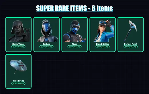 [PS4/PS5/XBOX/PC] | Darth Vader | Sultura | Fixer | Cloud Striker | Omegarok | 320 skin | 362 pickaxe | 302 emote | 243 glider | Lv7440