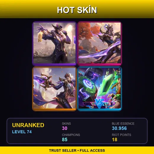 TR | Victorious Twisted Fate | Victorious Master Yi | Victorious Fiora | Spirit Blossom Sett | 30 Skin | 85 Champ | Lv74