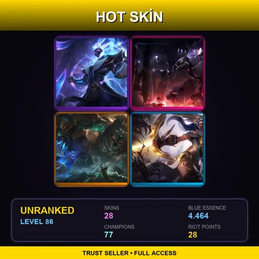 LAS | Pulsefire Thresh | Mecha Malphite | Worldbreaker Nautilus | Arclight Vayne | 28 Skin | 77 Champ | Lv86