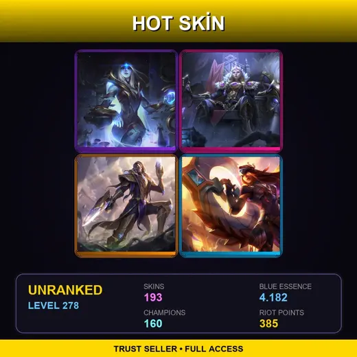 LAN | Victorious Sejuani | Victorious Lucian | Victorious Sivir | Victorious Morgana | 193 Skin | 160 Champ | Lv278