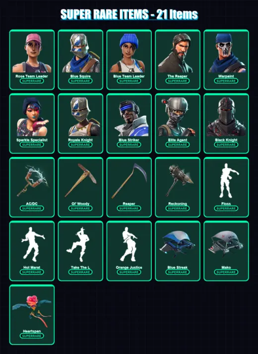 [PS4/PS5/XBOX/PC] | Rose Team Leader | Blue Squire | Blue Team Leader | 168 skin | Lv2648