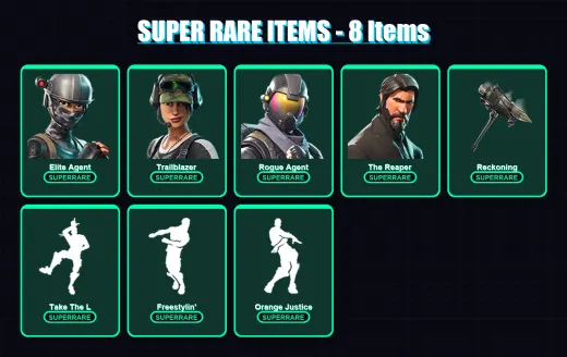 [PC/XBOX/PSN] | Elite Agent | Trailblazer | Rogue Agent | The Reaper | Ragnarok | 60 skin | 52 pickaxe | 59 emote | 48 glider | Lv503 — Game account