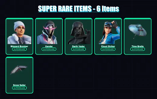 [PC] | Blizzard Bomber | Xander | Darth Vader | Cloud Striker | Kado Thorne | 190 skin | 240 pickaxe | 135 emote | 173 glider | Lv3100