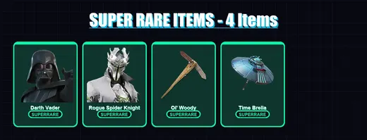 [PC/PSN] | Darth Vader | Rogue Spider Knight | Ronin | Menace | The Foundation | 197 skin | 261 pickaxe | 177 emote | 206 glider | Lv3396
