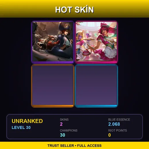 LAS | Waterloo Miss Fortune | Cafe Cuties Sivir | 2 Skin | 30 Champ | Lv30 — Waterloo Miss Fortune
