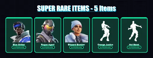 [PC/XBOX/PSN] | Blue Striker | Rogue Agent | Blizzard Bomber | The Foundation | Drift | 58 skin | 76 pickaxe | 64 emote | 75 glider | Lv1080