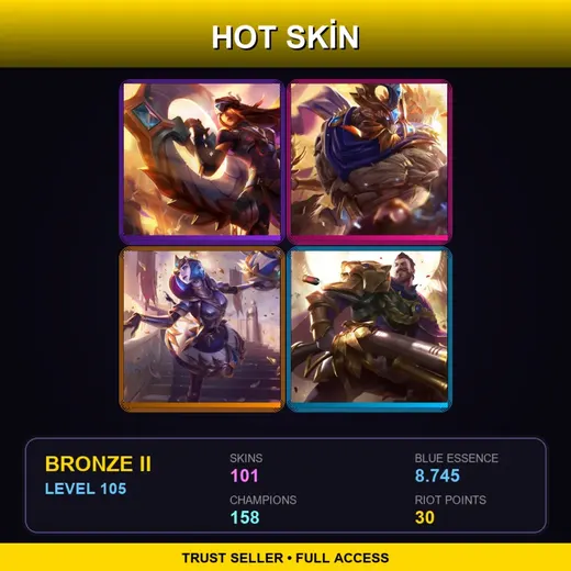 SG | Victorious Sivir | Victorious Maokai | Victorious Orianna | Victorious Graves | 101 Skin | 158 Champ | Bronze II | Lv105 — Mistletoe Leblanc