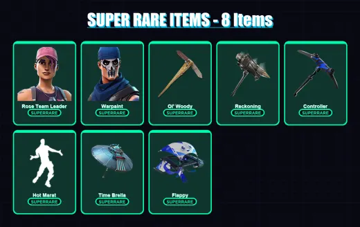 [PS4/PS5/XBOX/PC] | Rose Team Leader | Warpaint | Zenith | Singularity | Midas | 79 skin | 69 pickaxe | 92 emote | 74 glider | Lv824