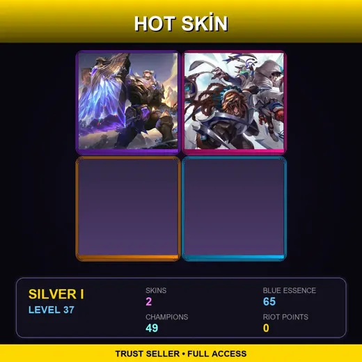 EUNE | Victorious Braum | SSW Twitch | 2 Skin | 49 Champ | Silver I | Lv37