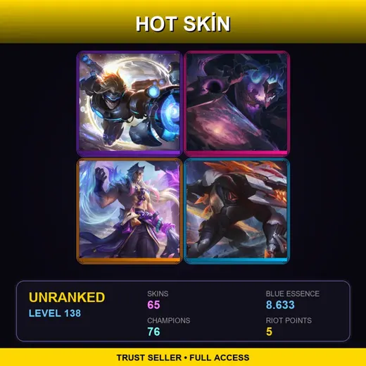 EUNE | Spirit Blossom Sett | PROJECT: Renekton | Blood Moon Katarina | Dark Star Shaco | 65 Skin | 76 Champ | Lv138 — Cafe Cuties Annie