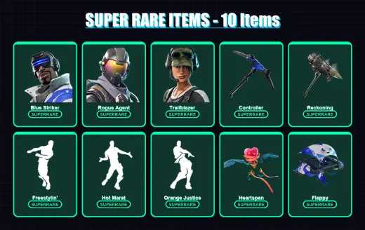 [PC/XBOX/PSN] | Blue Striker | Rogue Agent | Trailblazer | Lynx | Sentinel | 43 skin | 36 pickaxe | 36 emote | 43 glider | Lv550
