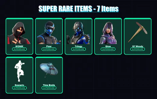 [PC/XBOX/PSN] | IKONIK | Fixer | Trilogy | Glow | Rox | 39 skin | 128 pickaxe | 94 emote | 105 glider | Lv2354