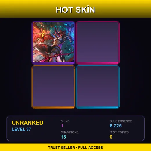 LAS | Soul Fighter Samira | 1 Skin | 18 Champ | Lv37