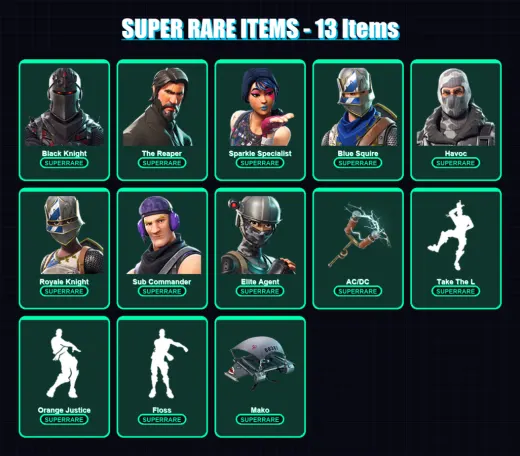 [PC/XBOX/PSN] | Black Knight | The Reaper | Sparkle Specialist | Blue Squire | Havoc | 26 skin | 21 pickaxe | 26 emote | 24 glider | Lv399 — Game account