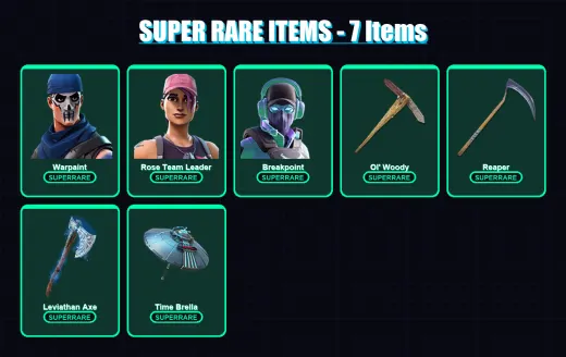 [PS4/PS5/XBOX/PC] | Warpaint | Rose Team Leader | Breakpoint | Omegarok | Peter Griffin | 157 skin | 170 pickaxe | 143 emote | 153 glider | Lv2655