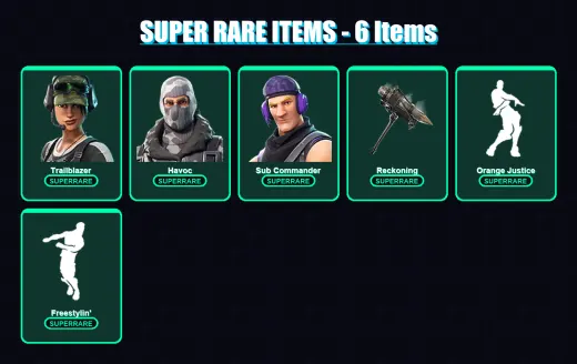 [PC/XBOX/PSN] | Trailblazer | Havoc | Sub Commander | Rox | Omega | 31 skin | 33 pickaxe | 24 emote | 34 glider | Lv420