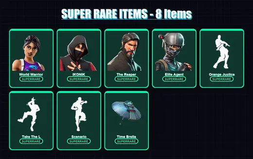 [PC/XBOX/PSN] | World Warrior | IKONIK | The Reaper | Elite Agent | Rox | 77 skin | 85 pickaxe | 86 emote | 81 glider | Lv1147