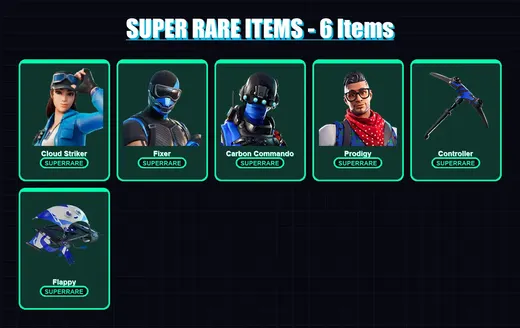 [PS4/PS5/XBOX/PC] | Cloud Striker | Fixer | Carbon Commando | Prodigy | Ragnarok | 15 skin | 9 pickaxe | 13 emote | 12 glider | Lv152