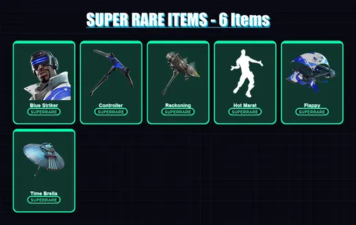 [PC/XBOX] | Blue Striker | Frostbite | Calamity | Yulejacket | DJ Yonder | 9 skin | 37 pickaxe | 24 emote | 38 glider | Lv784