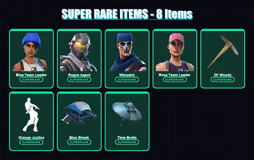 [PC/PSN] | Blue Team Leader | Rogue Agent | Warpaint | Rose Team Leader | Omega | 23 skin | 24 pickaxe | 22 emote | 22 glider | Lv344