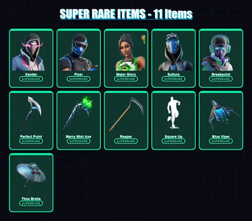 [PS4/PS5/XBOX/PC] | Xander | Fixer | Major Glory | Sultura | Breakpoint | 241 skin | 330 pickaxe | 236 emote | 228 glider | Lv3925