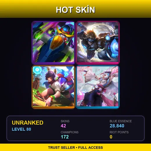 VN | Spirit Blossom Syndra | Spirit Blossom Darius | Battle Academia Wukong | Spirit Blossom Zyra | 42 Skin | 172 Champ | Lv80 — Dragon Guardian Galio