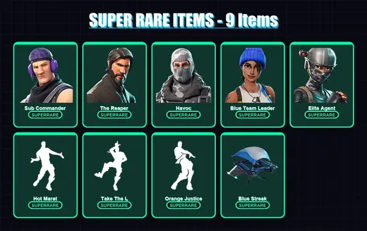[PS4/PS5/XBOX/PC] | Sub Commander | The Reaper | Havoc | Blue Team Leader | Elite Agent | 12 skin | 13 pickaxe | 26 emote | 25 glider | Lv398 — Game account