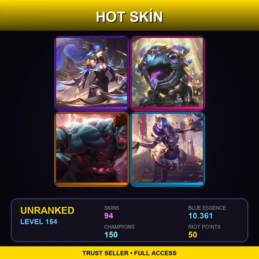 SG | Victorious Sona | Victorious Kog'Maw | Hextech Sion | Victorious Orianna | 94 Skin | 150 Champ | Lv154