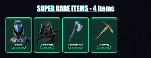 [PS4/PS5/PC] | Sultura | Darth Vader | Deadpool | The Ageless | Ronin | 143 skin | 173 pickaxe | 110 emote | 141 glider | Lv2107