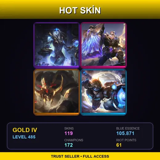 LAN | Victorious Braum | Conqueror Alistar | Cosmic Devourer Vladimir | Dark Cosmic Lissandra | 119 Skin | 172 Champ | Gold IV | Lv485 — Statue Of Karthus