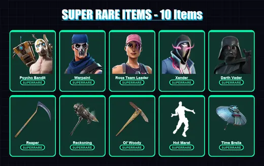 [PC/XBOX/PSN] | Psycho Bandit | Drift | Calamity | Lynx | Warpaint | 174 skin | 173 pickaxe | 212 emote | 151 glider | Lv1619