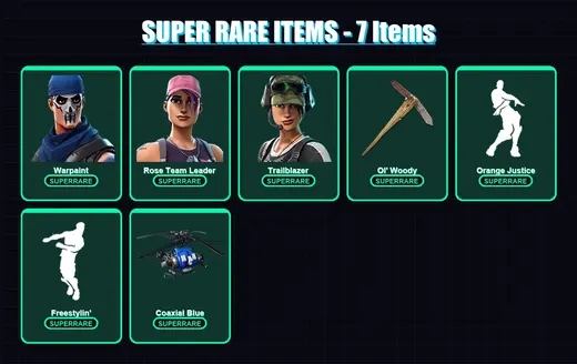 [PC/PSN] | Warpaint | Rose Team Leader | Trailblazer | Valeria | Catalyst | 57 skin | 47 pickaxe | 50 emote | 37 glider | Lv376
