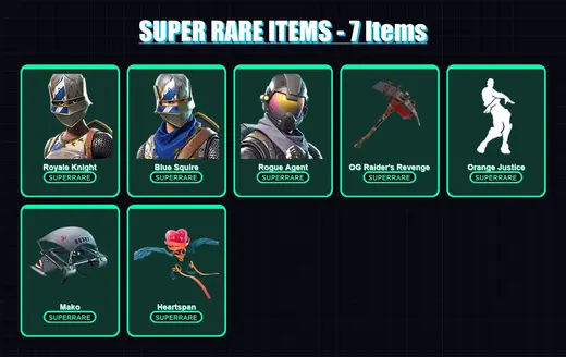 [PC/XBOX/PSN] | Royale Knight | Blue Squire | Rogue Agent | Raven | Lynx | 46 skin | 42 pickaxe | 67 emote | 42 glider | Lv651