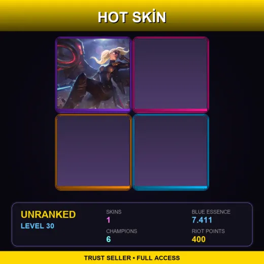 LAS | Riot Kayle | 1 Skin | 6 Champ | Lv30