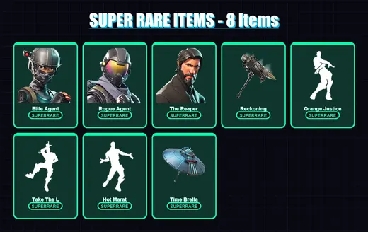 [PS4/PS5/XBOX/PC] | Elite Agent | Rogue Agent | The Reaper | Dark Voyager | Calamity | 34 skin | 65 pickaxe | 56 emote | 59 glider | Lv1047 — Game account