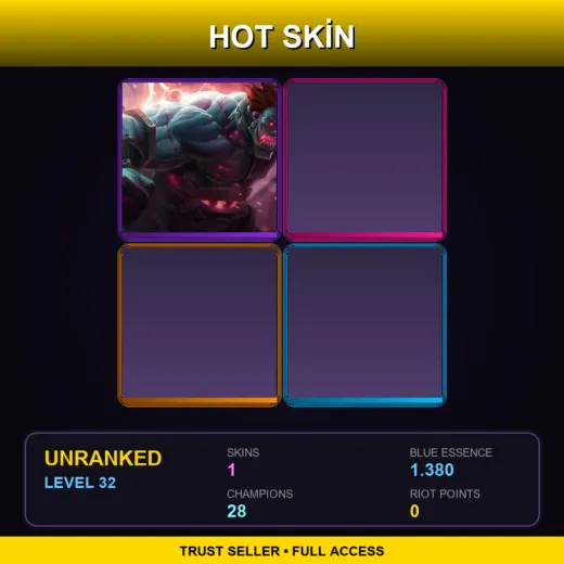 TR | Hextech Sion | 1 Skin | 28 Champ | Lv32