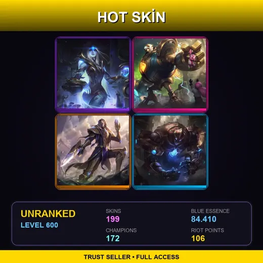 BR | Victorious Blitzcrank | Victorious Lucian | Hextech Galio | Conqueror Varus | 199 Skin | 172 Champ | Lv600