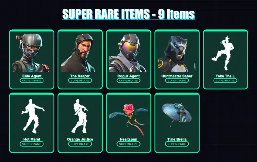 [PC/PSN] | Elite Agent | The Reaper | Rogue Agent | Huntmaster Saber | Blackheart | 72 skin | 49 pickaxe | 63 emote | 65 glider | Lv985