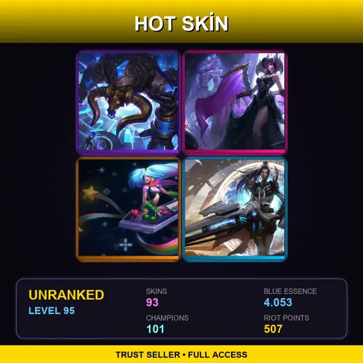 VN | Hextech Alistar | Victorious Morgana | Spirit Blossom Springs Sona | Cosmic Devourer Vladimir | 93 Skin | 101 Champ | Lv95